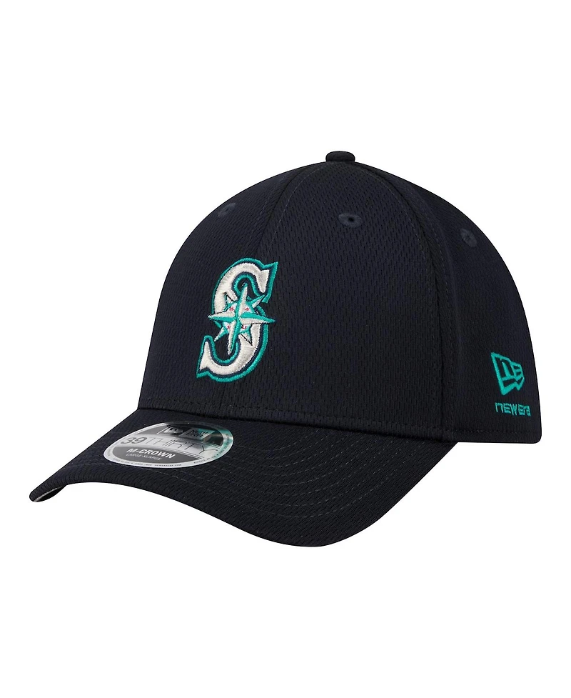 New Era Men's Navy Seattle Mariners Dash 39THIRTY Flex Hat