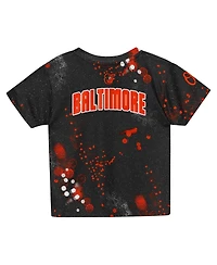Outerstuff Preschool Black Baltimore Orioles Pinch Hitter Infielder T-Shirt and Shorts Set
