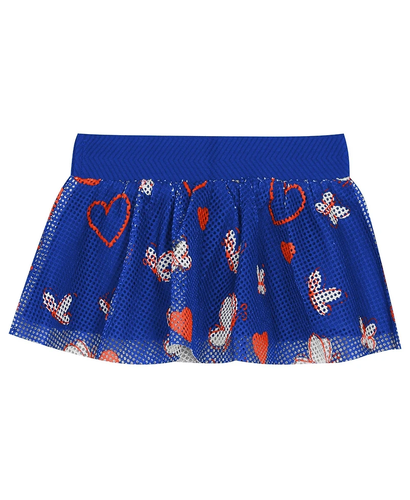 Outerstuff Baby Girls New York Mets Bodysuit, Headband and Skirt Set
