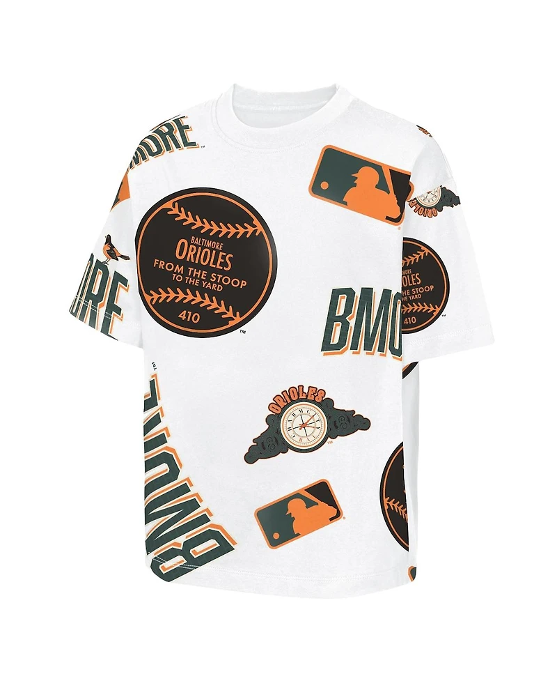 Outerstuff Big Boys and Girls White Baltimore Orioles 2026 City Connect Circus Catch T-Shirt