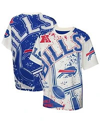 Outerstuff Big Boys and Girls Cream Buffalo Bills Top Player T-Shirt