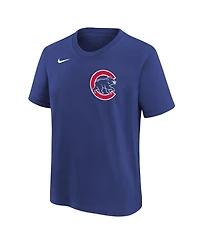 Nike Big Boys and Girls Dansby Swanson Royal Chicago Cubs Name & Number T-Shirt