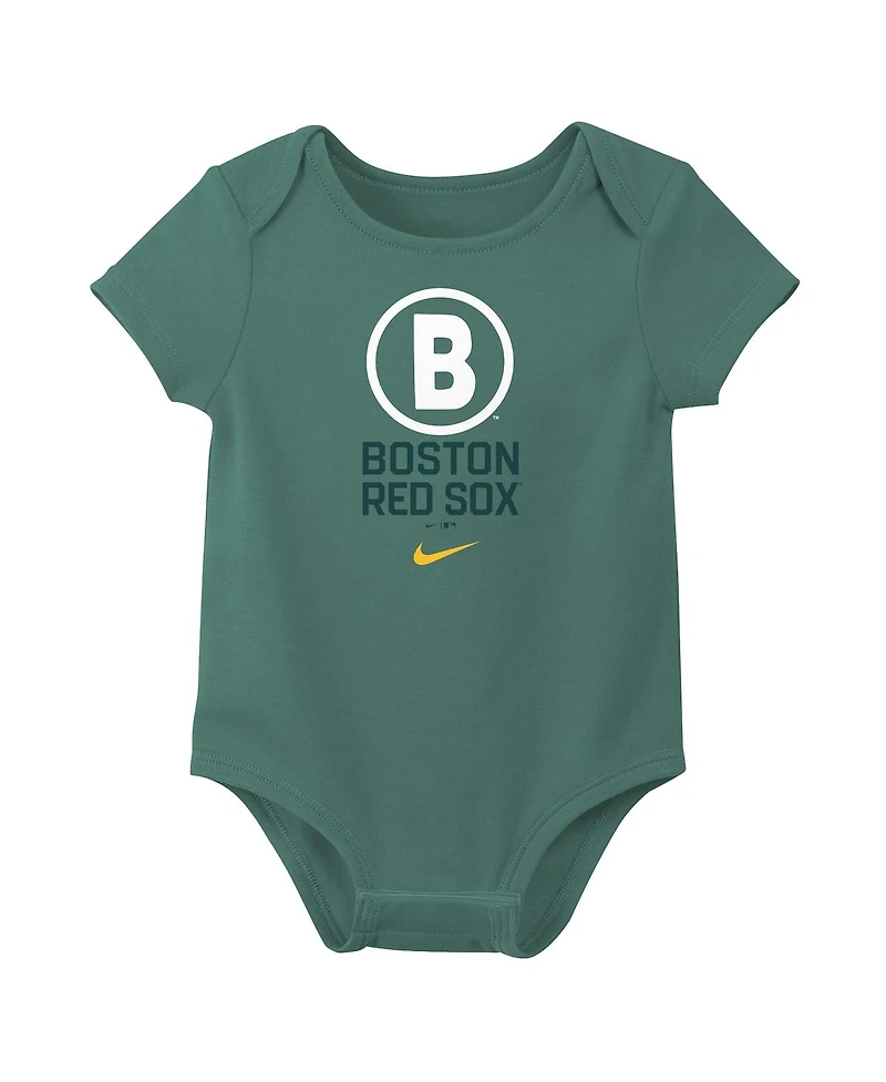 Nike Baby Boys and Girls 2-PackBoston Red Sox City Connect Bodysuit Set