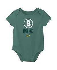 Nike Baby Boys and Girls 2-PackBoston Red Sox City Connect Bodysuit Set