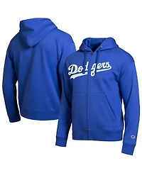 Champion Men's Los Angeles Dodgers Royal All-Star Wordmark Full-Zip Hoodie