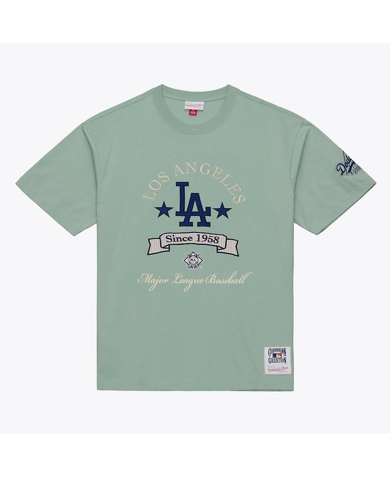 Mitchell & Ness Men's Green Los Angeles Dodgers Yacht Rock T-Shirt