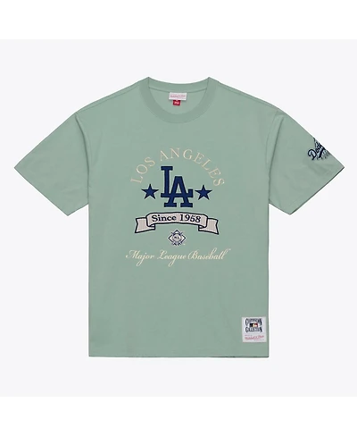 Mitchell & Ness Men's Green Los Angeles Dodgers Yacht Rock T-Shirt