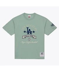 Mitchell & Ness Men's Green Los Angeles Dodgers Yacht Rock T-Shirt