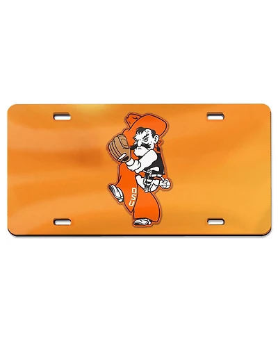 Wincraft Orange Oklahoma State Cowboys Baseball Pete Wind Up Laser Cut Acrylic License Plate
