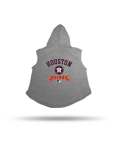 Sparo Gray Houston Astros Pet Hooded Sweatshirt