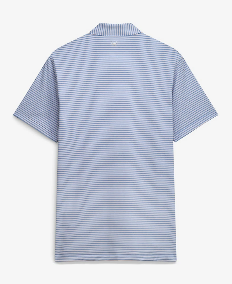 Peter Millar Men's Blue Cadillac Championship Owens Performance Jersey Polo Shirt