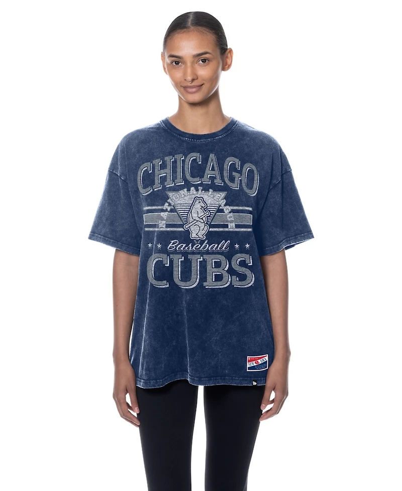 New Era Women's Royal Chicago Cubs Oversized Boyfriend T-Shirt