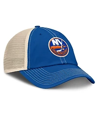 Fanatics Men's Royal/Natural New York Islanders Rival Trucker Adjustable Hat