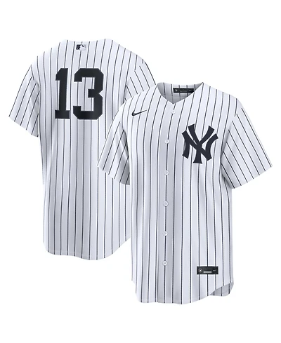 Nike Men's Jazz Chisholm Jr. White New York Yankees Home Replica Jersey