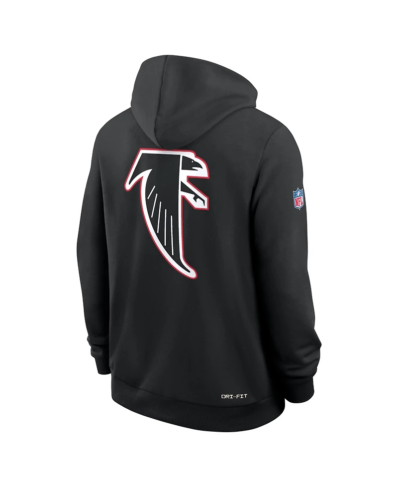Nike Men's Black Atlanta Falcons Alt Sideline Standard Issue Dri-fit Hoodie