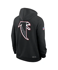 Nike Men's Black Atlanta Falcons Alt Sideline Standard Issue Dri-fit Hoodie