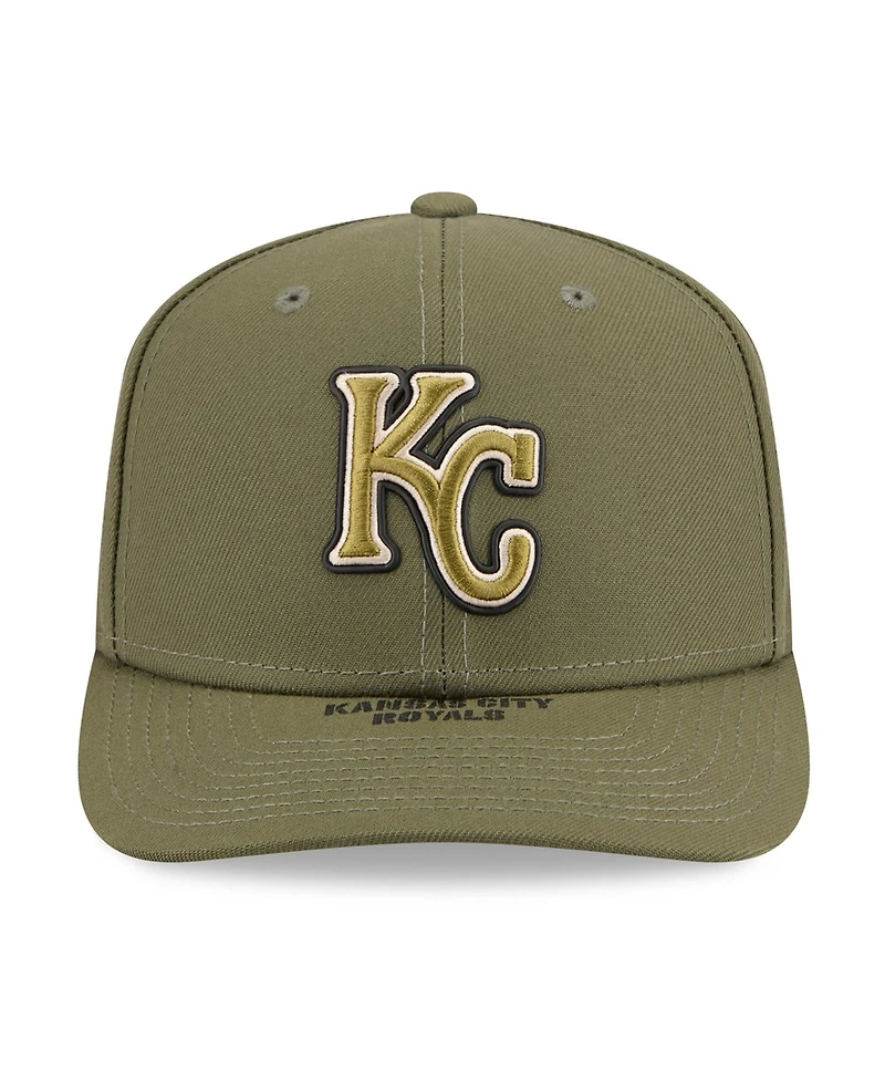 New Era Men's Olive Kansas City Royals 2026 Armed Forces Day 9SEVENTY Adjustable Hat