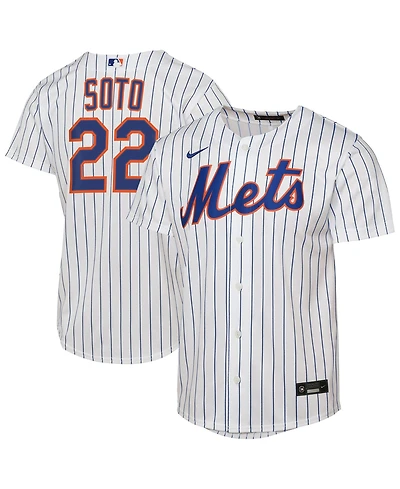 Nike Big Boys and Girls Juan Soto White New York Mets Home Replica Player Jersey