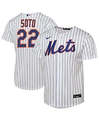 Nike Big Boys and Girls Juan Soto White New York Mets Home Replica Player Jersey