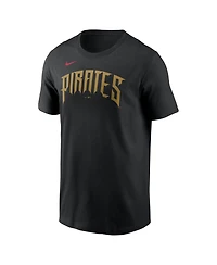 Nike Men's Konnor Griffin Black Pittsburgh Pirates 2026 City Connect Name and Number T-Shirt