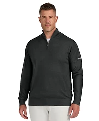 J. Palmer Men's Black Las Vegas Raiders Franchise Quarter-Zip Sweater