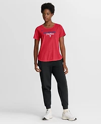 Nike Women's Heather Red Philadelphia Phillies Arched Tri-Blend T-Shirt