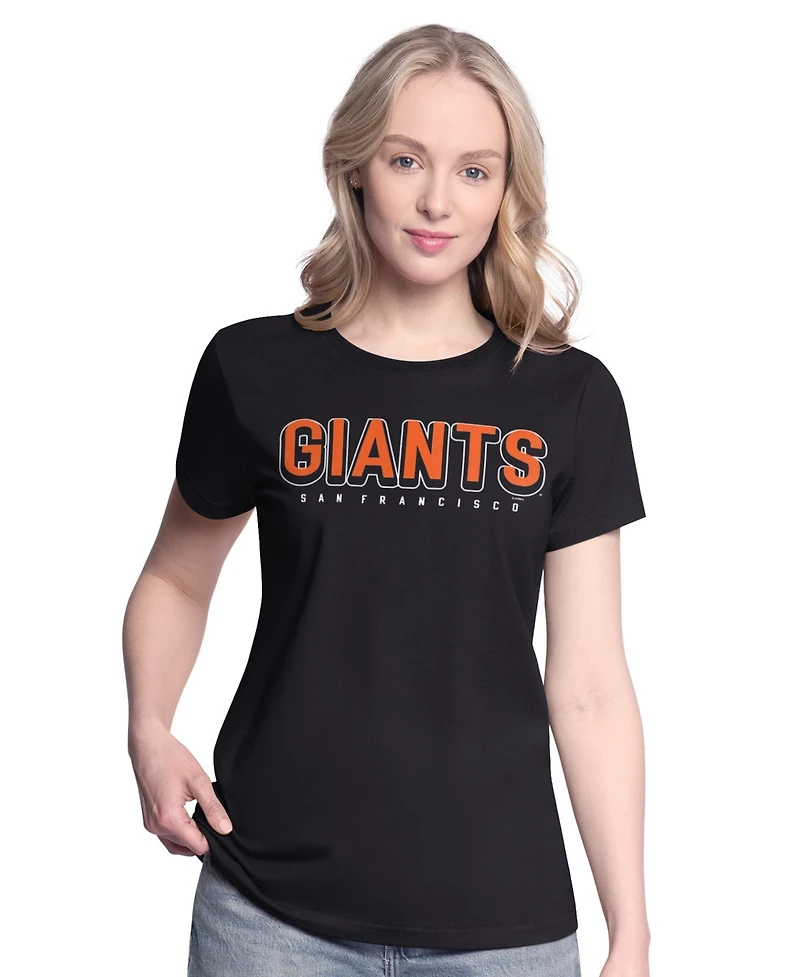 G-iii 4Her by Carl Banks Women's Black/Orange San Francisco Giants Two T-Shirt Combo Pack
