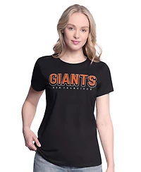 G-iii 4Her by Carl Banks Women's Black/Orange San Francisco Giants Two T-Shirt Combo Pack