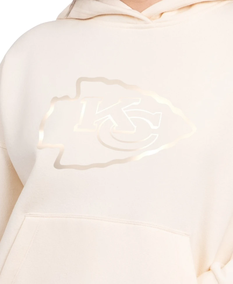 Starter Women's Cream Kansas City Chiefs Pastels Relaxed Travel Hoodie