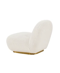 Manhattan Comfort Edina 2-Piece Boucle Upholstered Lounge Chairs