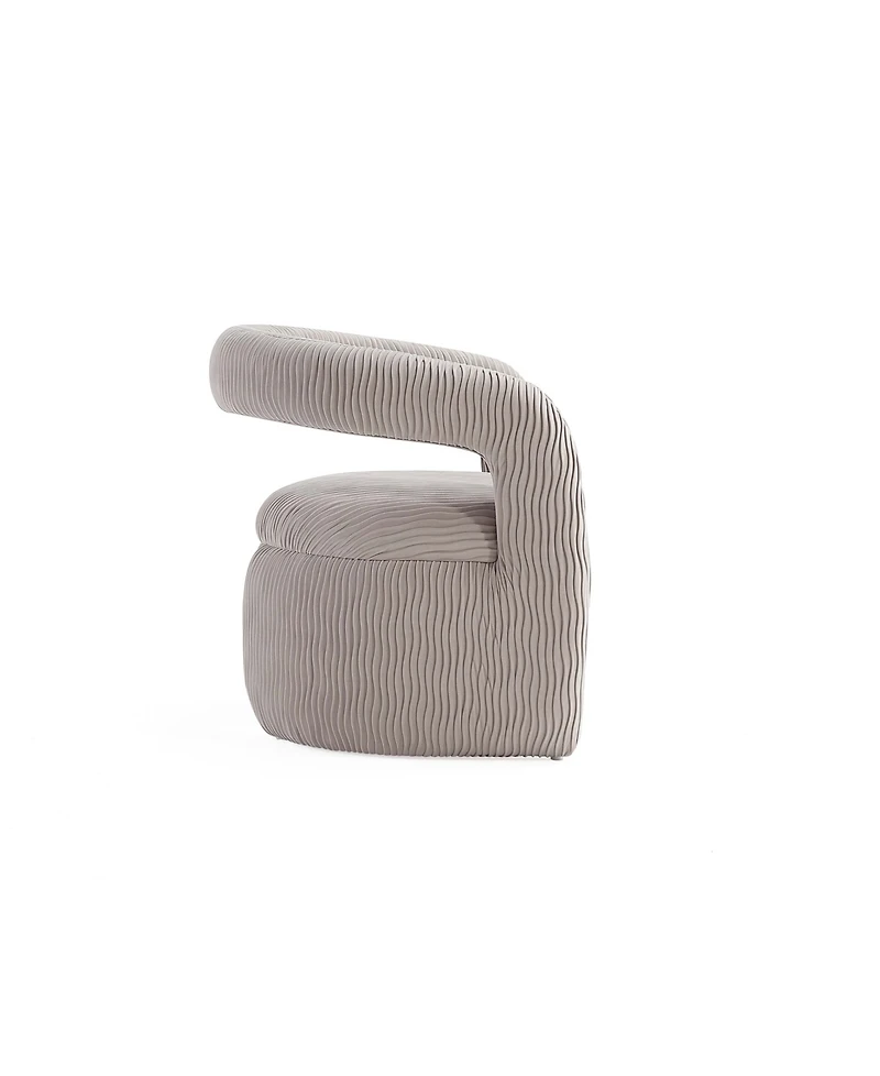 Manhattan Comfort Corvette 2-Piece Velvet Upholstered Lounge Chairs