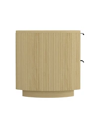 Manhattan Comfort Olivia 2-Piece 27" 2-Drawer Nightstands