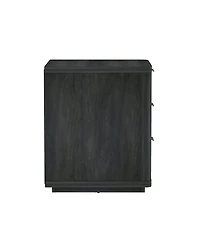 Manhattan Comfort Evelyn 2-Piece 20" 3-Drawer Nightstands