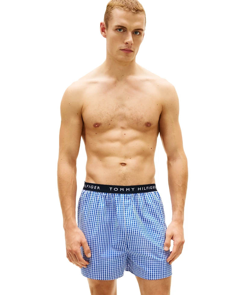 Tommy Hilfiger Men's Cotton Classics Woven Boxer Briefs, 3-Pack Set