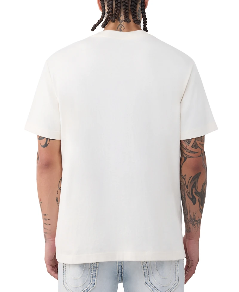 True Religion Men's Buddha Face Logo Short-Sleeve T-Shirt