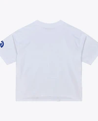 Mitchell & Ness Women's White Los Angeles Rams Head Coach Cropped T-Shirt