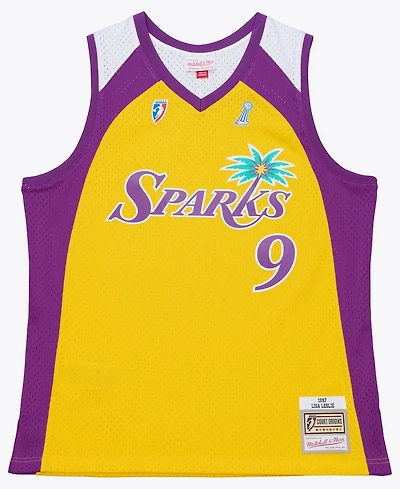 Mitchell & Ness Men's and Women's Lisa Leslie Gold Los Angeles Sparks Court Origins Swingman Jersey