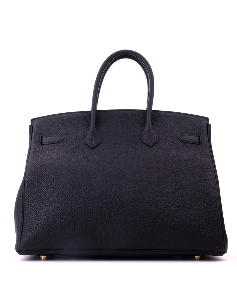 Pre-Owned HERMES Birkin 35 Handbag Togo with Gold Hardware