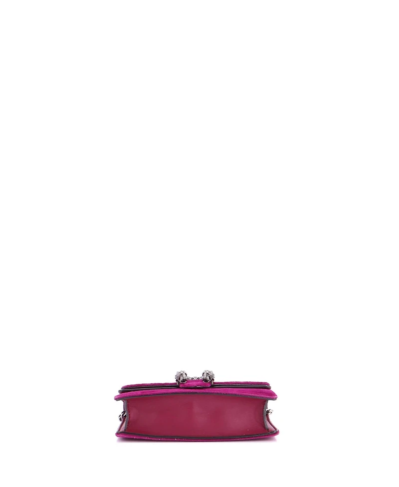 Pre-Owned Gucci Super Mini Dionysus Bag Velvet