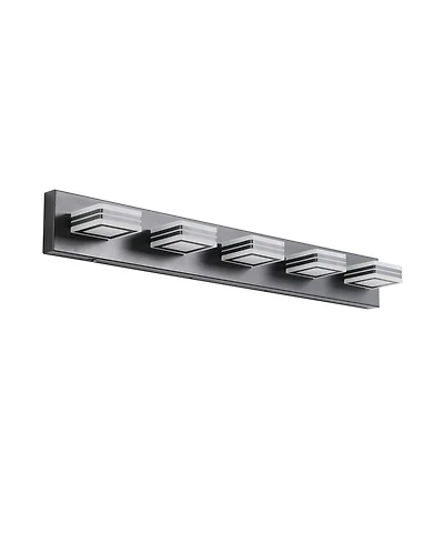 Busdays Inch Modern Light Led Vanity Light Sleek Bathroom Wall Fixture Iron and Acrylic Dimmable for Mirror Lighting