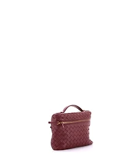 Pre-Owned Bottega Veneta Small Soft Chain Vanity Case Intrecciato Leather