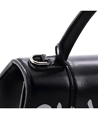 Pre-Owned Balenciaga Small Graffiti Hourglass Top Handle Bag Leather