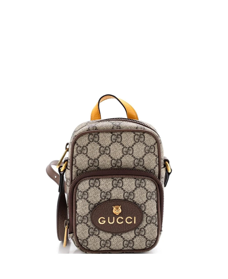 Pre-Owned Gucci Mini Neo Vintage Top Handle Crossbody Bag Gg Coated Canvas