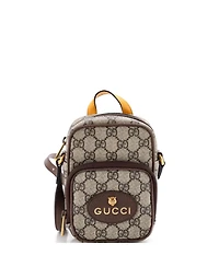 Pre-Owned Gucci Mini Neo Vintage Top Handle Crossbody Bag Gg Coated Canvas