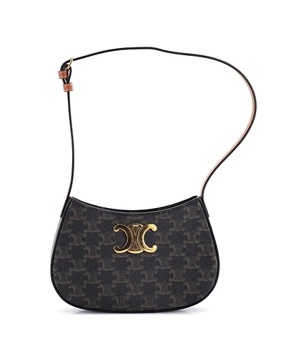 Pre-Owned Celine Medium Triomphe Tilly Bag Triomphe Coated Canvas
