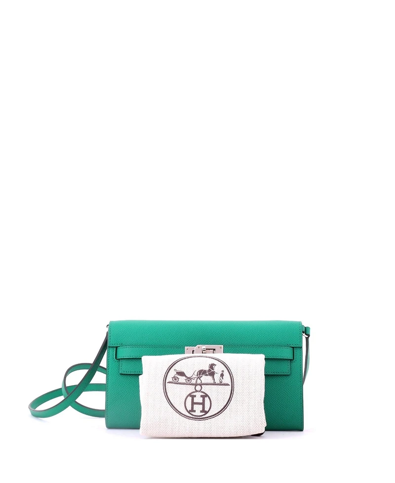 Pre-Owned HERMES Kelly To Go Wallet Epsom