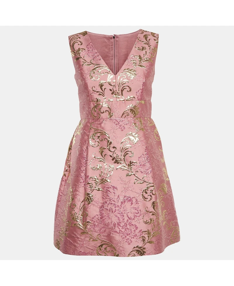 Pre-Owned Dolce & Gabbana Women's Brocade Sleeveless Mini Dress