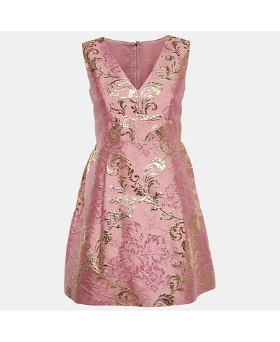 Pre-Owned Dolce & Gabbana Women's Brocade Sleeveless Mini Dress