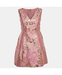 Pre-Owned Dolce & Gabbana Women's Brocade Sleeveless Mini Dress