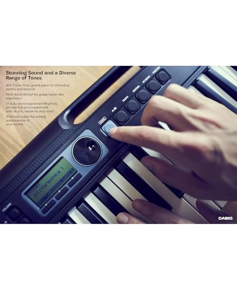 Casio CTS300 Casiotone Touch Responsive Portable Keyboard Without Adapter